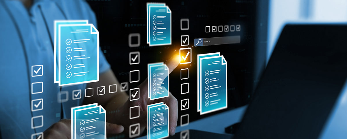 Virtual display of a document management system